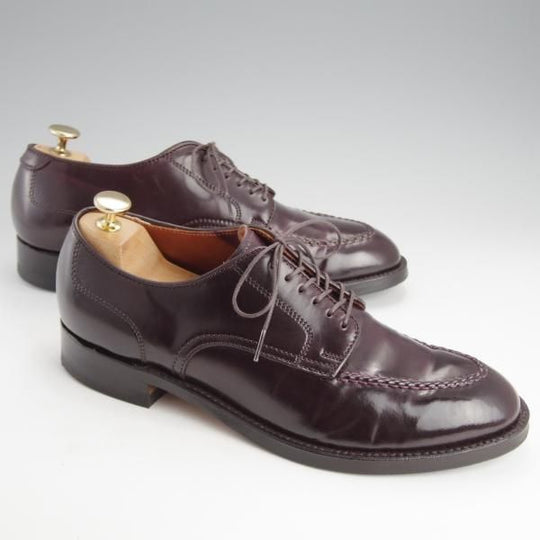 極美品★オールデン 7.5D【定価￥173,800-★コードバン仕様/モディファイドラスト】54038/Uチップ/バーガンディー/#8/赤茶/Alden★i914