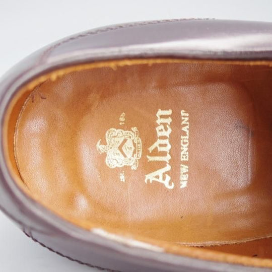 極美品★オールデン 7.5D【定価￥173,800-★コードバン仕様/モディファイドラスト】54038/Uチップ/バーガンディー/#8/赤茶/Alden★i914