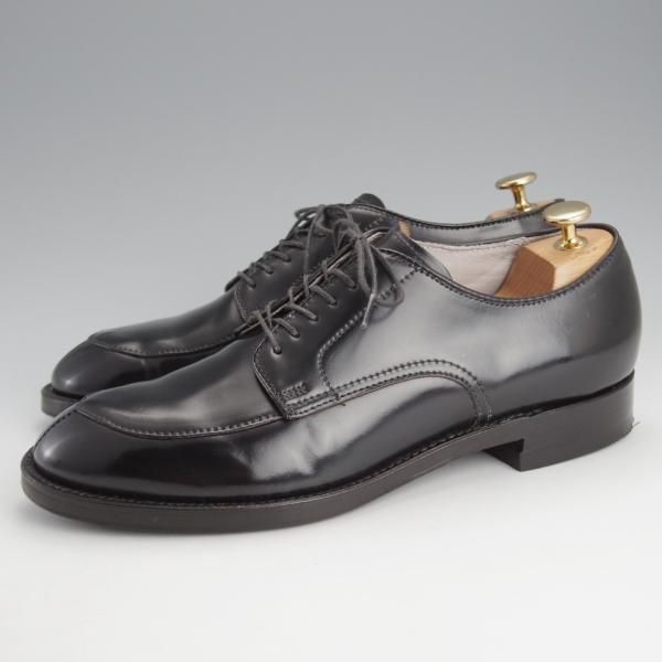 極美品★オールデン 7.5D【同系モデル定価￥169,400-★コードバン仕様/モディファイドラスト】54322/Vチップ/黒/メンズ/Alden★i915