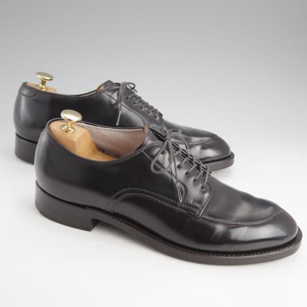 極美品★オールデン 7.5D【同系モデル定価￥169,400-★コードバン仕様/モディファイドラスト】54322/Vチップ/黒/メンズ/Alden★i915