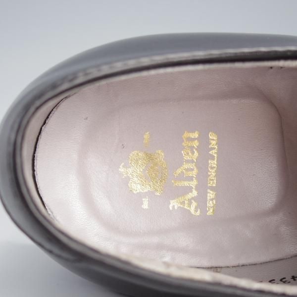 極美品★オールデン 7.5D【同系モデル定価￥169,400-★コードバン仕様/モディファイドラスト】54322/Vチップ/黒/メンズ/Alden★i915