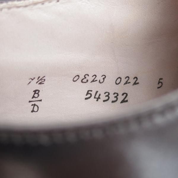 極美品★オールデン 7.5D【同系モデル定価￥169,400-★コードバン仕様/モディファイドラスト】54322/Vチップ/黒/メンズ/Alden★i915