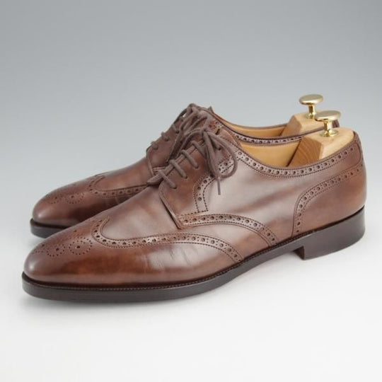 極上★ジョンロブ 8.5E【貴重★8695ラスト/DARBY 2/ミュージアムカーフ】ダービー/フルブローグ/パリジャンブラウン/JOHN LOBB★i918