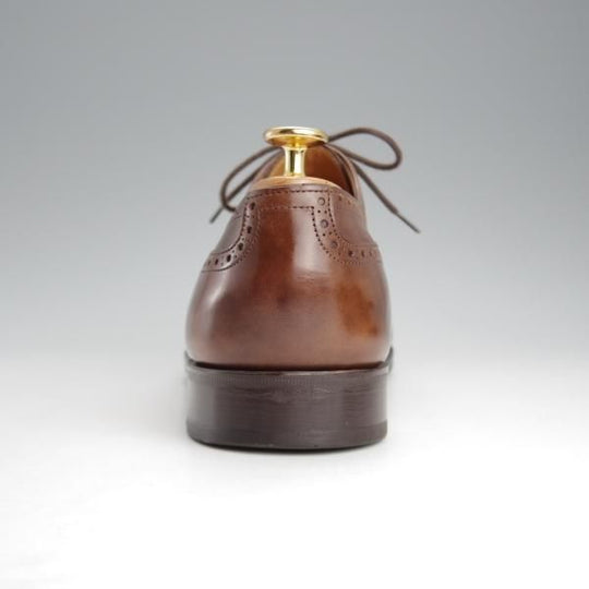 極上★ジョンロブ 8.5E【貴重★8695ラスト/DARBY 2/ミュージアムカーフ】ダービー/フルブローグ/パリジャンブラウン/JOHN LOBB★i918