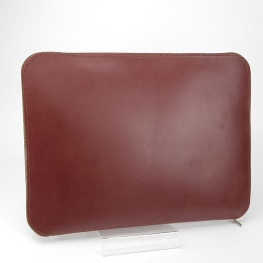 ★(英)パップワース/PAPWORTH製【★Peal&co/ブルックスブラザーズ別注】クラッチバッグ/メンズ&レディース/ビジネス/バッグ/茶/革/鞄★N5841