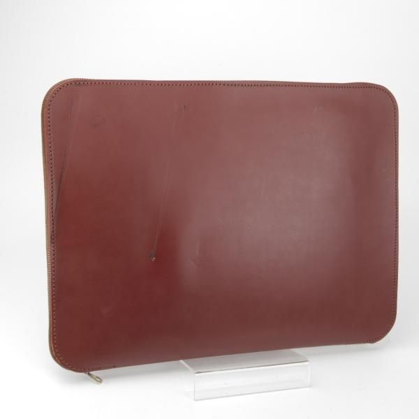 ★(英)パップワース/PAPWORTH製【★Peal&co/ブルックスブラザーズ別注】クラッチバッグ/メンズ&レディース/ビジネス/バッグ/茶/革/鞄★N5841