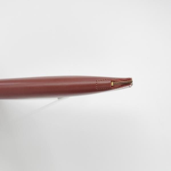 ★(英)パップワース/PAPWORTH製【★Peal&co/ブルックスブラザーズ別注】クラッチバッグ/メンズ&レディース/ビジネス/バッグ/茶/革/鞄★N5841