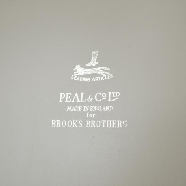 ★(英)パップワース/PAPWORTH製【★Peal&co/ブルックスブラザーズ別注】クラッチバッグ/メンズ&レディース/ビジネス/バッグ/茶/革/鞄★N5841