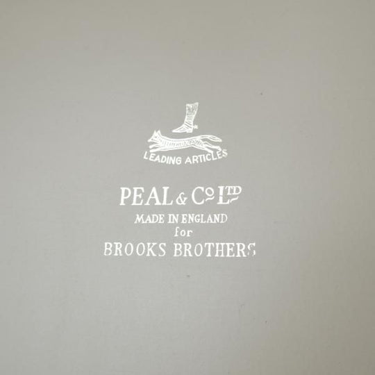 ★(英)パップワース/PAPWORTH製【★Peal&co/ブルックスブラザーズ別注】クラッチバッグ/メンズ&レディース/ビジネス/バッグ/茶/革/鞄★N5841