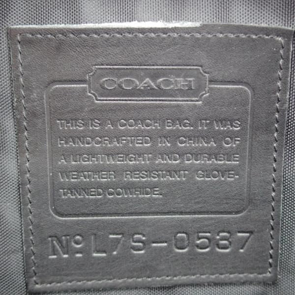 極上★コーチ/COACH【パソコン持運び可★ソフトアタッシュケース兼オーバーナイトバッグ】ショルダー/メンズ/ビジネス/バッグ/黒/鞄★N5843