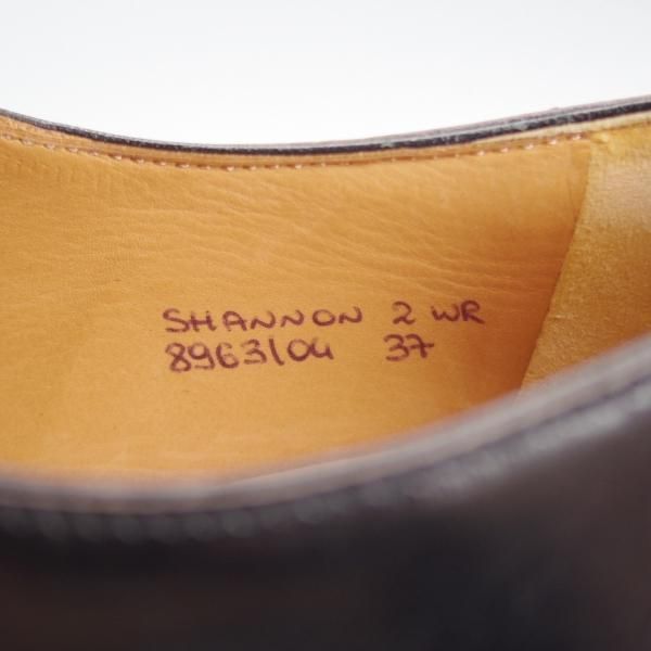 美品★チャーチ(レディース) SIZE 37【定価￥148,500-★シャノン/SHANNON 2WR】黒/プレーントゥ/Church's★i927