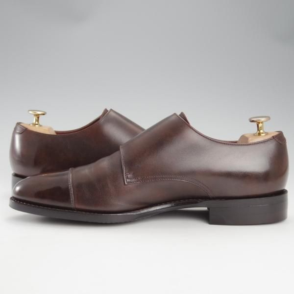 極美品★トレーディングポスト SIZE 7【定価￥51,700-★ダイナイトソール/撥水レザー】T606/ダブルモンク/濃茶/ユニオンロイヤル製★i929
