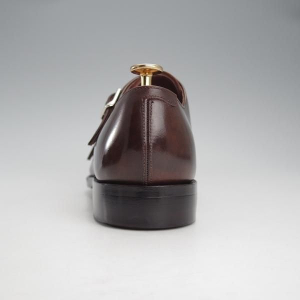 極美品★トレーディングポスト SIZE 7【定価￥51,700-★ダイナイトソール/撥水レザー】T606/ダブルモンク/濃茶/ユニオンロイヤル製★i929