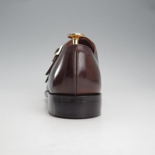 極美品★トレーディングポスト SIZE 7【定価￥51,700-★ダイナイトソール/撥水レザー】T606/ダブルモンク/濃茶/ユニオンロイヤル製★i929