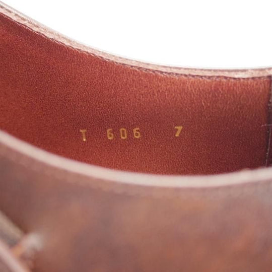 極美品★トレーディングポスト SIZE 7【定価￥51,700-★ダイナイトソール/撥水レザー】T606/ダブルモンク/濃茶/ユニオンロイヤル製★i929