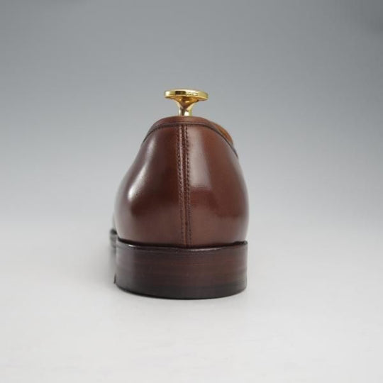 極美品★Oriental/オリエンタル SIZE 7.5【定価￥57,200-★コインローファー/ALBERS】ボックスカーフ/茶/メンズ★i930