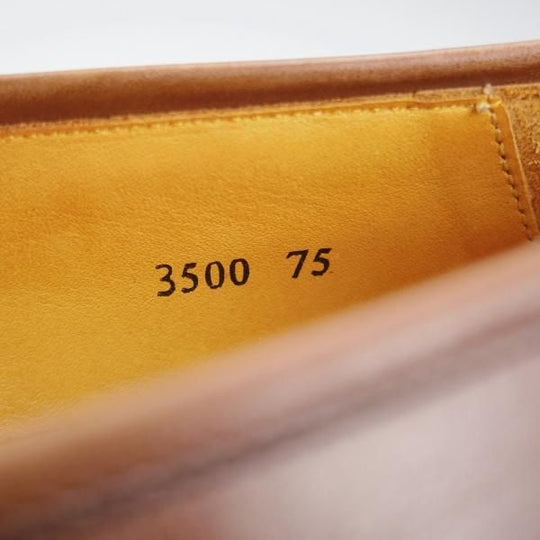 極美品★Oriental/オリエンタル SIZE 7.5【定価￥57,200-★コインローファー/ALBERS】ボックスカーフ/茶/メンズ★i930