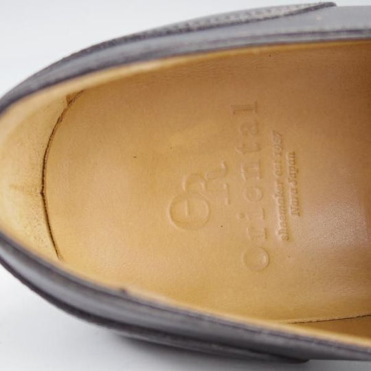 美品★Oriental/オリエンタル SIZE 7【定価￥71,500-★EG/ドーバー似寄モデル/スキンステッチ】ベベルドグッドイヤー/Uチップ/黒★i931