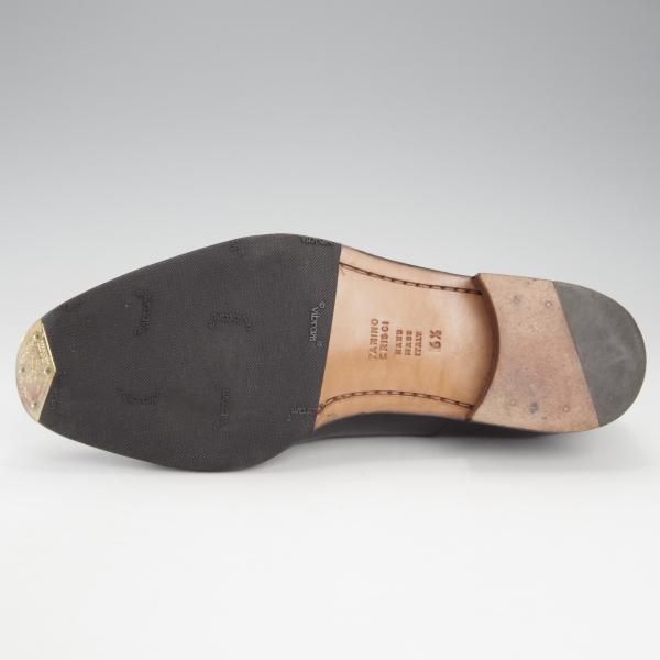 極美品★(伊)タニノクリスチー SIZE 6.5【定価15万円以上★クォーターブローグ/108350】カーフ/黒/メンズ/TANINO CRISCI★i932