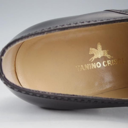 極美品★(伊)タニノクリスチー SIZE 6.5【定価15万円以上★クォーターブローグ/108350】カーフ/黒/メンズ/TANINO CRISCI★i932