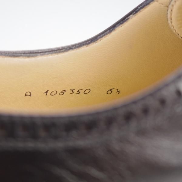 極美品★(伊)タニノクリスチー SIZE 6.5【定価15万円以上★クォーターブローグ/108350】カーフ/黒/メンズ/TANINO CRISCI★i932