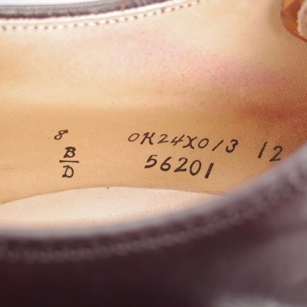 極上★オールデン 8D【定価￥169,400-★コードバン仕様/モディファイドラスト/56201】パンチドキャップトゥ/#8/赤茶/Alden★i934