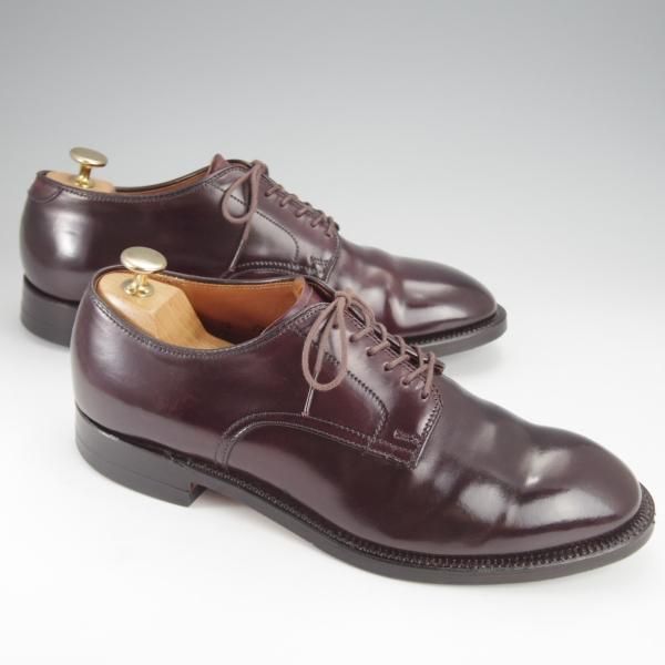 極上★オールデン 7.5D【定価￥169,400-★コードバン仕様/モディファイドラスト/53501】プレーントゥ/バーガンディー/赤茶/Alden★i935