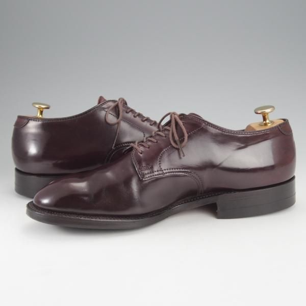 極上★オールデン 7.5D【定価￥169,400-★コードバン仕様/モディファイドラスト/53501】プレーントゥ/バーガンディー/赤茶/Alden★i935