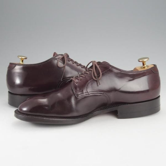 極上★オールデン 7.5D【定価￥169,400-★コードバン仕様/モディファイドラスト/53501】プレーントゥ/バーガンディー/赤茶/Alden★i935