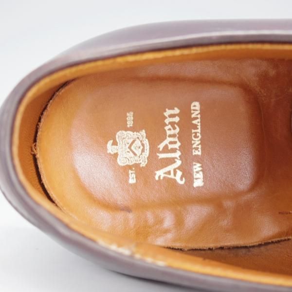 極上★オールデン 7.5D【定価￥169,400-★コードバン仕様/モディファイドラスト/53501】プレーントゥ/バーガンディー/赤茶/Alden★i935