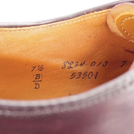 極上★オールデン 7.5D【定価￥169,400-★コードバン仕様/モディファイドラスト/53501】プレーントゥ/バーガンディー/赤茶/Alden★i935