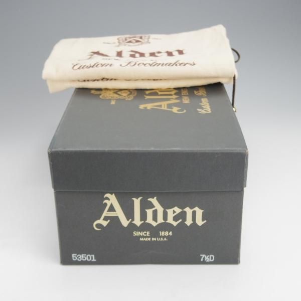 極上★オールデン 7.5D【定価￥169,400-★コードバン仕様/モディファイドラスト/53501】プレーントゥ/バーガンディー/赤茶/Alden★i935