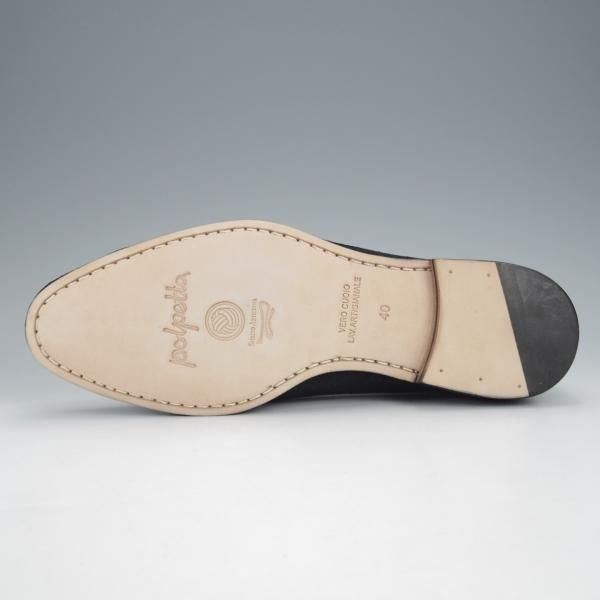未使用★POLPETTA/ポルペッタ SIZE 40【定価￥35,200-★シップス別注/ベルジャンシューズ】タッセルローファー/スエード/紺★i937