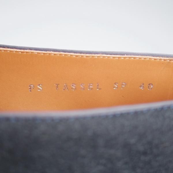 未使用★POLPETTA/ポルペッタ SIZE 40【定価￥35,200-★シップス別注/ベルジャンシューズ】タッセルローファー/スエード/紺★i937