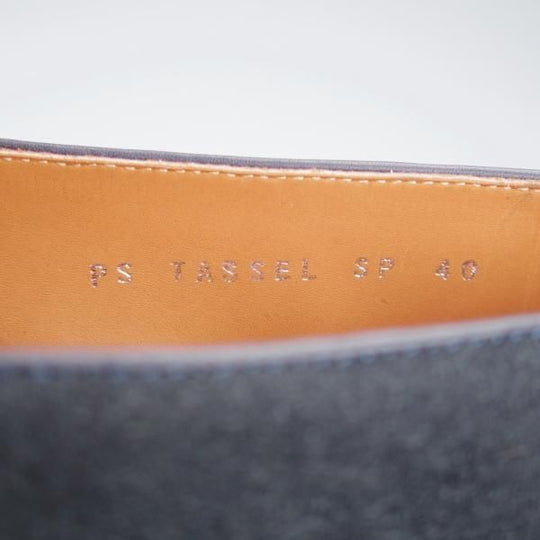 未使用★POLPETTA/ポルペッタ SIZE 40【定価￥35,200-★シップス別注/ベルジャンシューズ】タッセルローファー/スエード/紺★i937