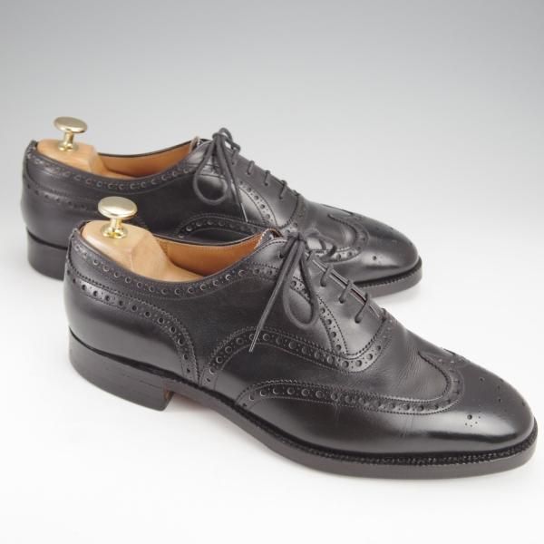 極上★チャーチ 70F/UK7【現行定価￥160,600-★旧チャーチ/73ラスト/CHETWYND】チェットウィンド/3都市ロゴ/黒/カーフ/Church's★i938
