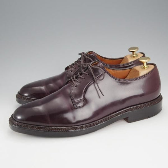 極上★オールデン 8D【定価￥171,600-★コードバン仕様/990】バリーラスト/プレーントゥ/#8/赤茶/メンズ/Alden★i939