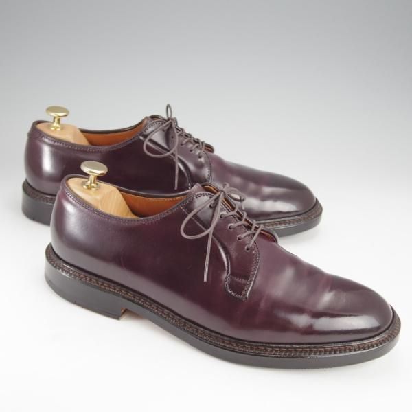極上★オールデン 8D【定価￥171,600-★コードバン仕様/990】バリーラスト/プレーントゥ/#8/赤茶/メンズ/Alden★i939