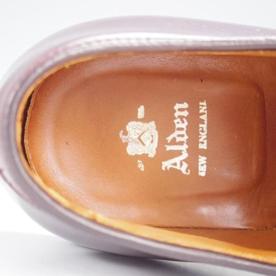 極上★オールデン 8D【定価￥171,600-★コードバン仕様/990】バリーラスト/プレーントゥ/#8/赤茶/メンズ/Alden★i939