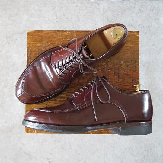 ★Makers/メイカーズ SIZE 7.5【現行定価￥114,950-★コードバン仕様/ホーウィン社/Vチップ】CDVN-02/バーガンディー/赤茶/メンズ★i941