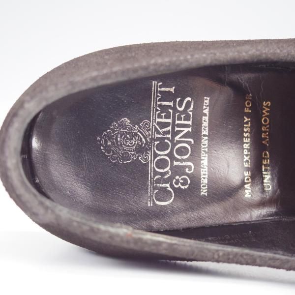 極上★クロケット&ジョーンズ 7.5E【同系モデル定価￥83,600-★MALVERN 3/モンクストラップ】スエード/黒/Crockett&Jones★i943