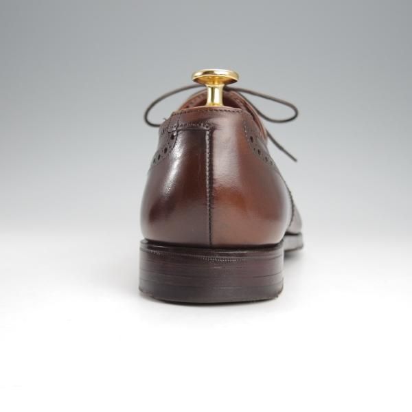 極上★クロケット&ジョーンズ 7.5E【定価￥86,900-★COVENTRY/セミブローグ】341ラスト/カーフ/濃茶/メンズ/Crockett&Jones★i944