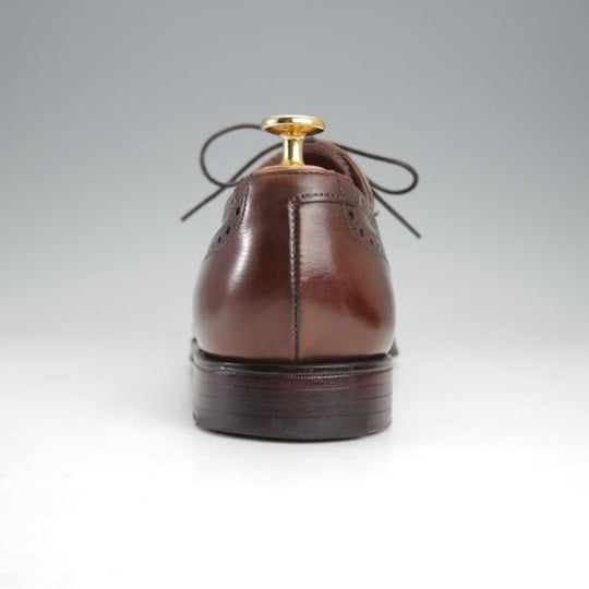 極上★クロケット&ジョーンズ 7.5E【定価￥86,900-★COVENTRY/セミブローグ】341ラスト/カーフ/濃茶/メンズ/Crockett&Jones★i944