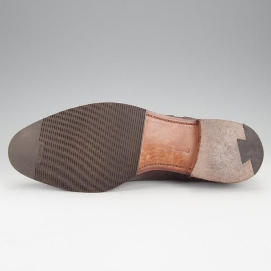 極上★クロケット&ジョーンズ 7.5E【定価￥86,900-★COVENTRY/セミブローグ】341ラスト/カーフ/濃茶/メンズ/Crockett&Jones★i944