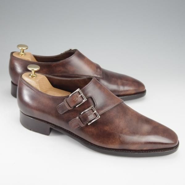 極上★ジョンロブ 7.5E【定価￥289,300-★プレステージライン/CHAPEL】8000ラスト/ミュージアムカーフ/ダブルモンク/JOHN LOBB★i946