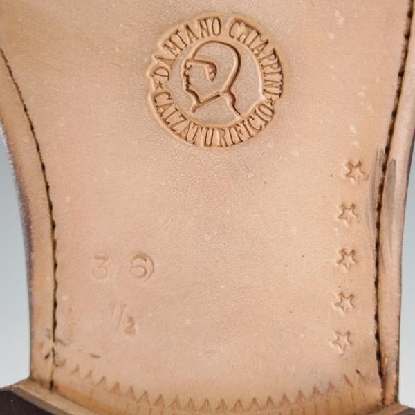 未使用★(伊)DAMIANO CHIAPPINI(レディース) SIZE 36.5【高額★ノルベジェーゼ製法/フルブローグ】コンビ★i949
