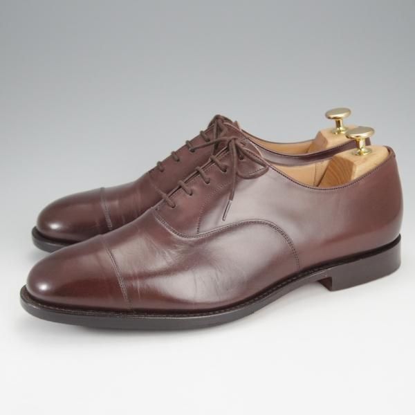 極美品★チャーチ 85G/UK8.5【貴重★100ラスト/コンサル同仕様/BALMORAL】ストレートチップ/カーフ/濃茶/メンズ/Church's★i951
