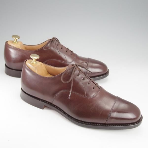 極美品★チャーチ 85G/UK8.5【貴重★100ラスト/コンサル同仕様/BALMORAL】ストレートチップ/カーフ/濃茶/メンズ/Church's★i951