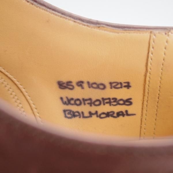 極美品★チャーチ 85G/UK8.5【貴重★100ラスト/コンサル同仕様/BALMORAL】ストレートチップ/カーフ/濃茶/メンズ/Church's★i951