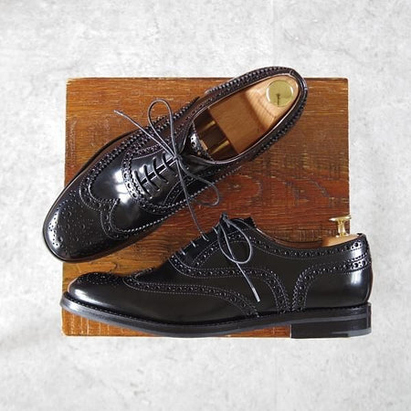 未使用★チャーチ(レディース) SIZE 38【定価￥160,600-★バーウッド/BURWOOD WG】ポリッシュドバインダーカーフ/黒/Church's★i954